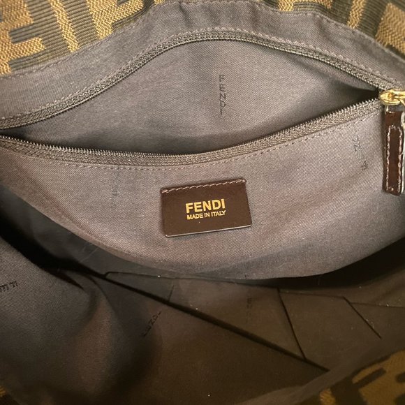 👜EXCLUSIVE SALE - FENDI Zucca Chain - Shoulder Bag -  Excellent Condition👜 - Picture 7 of 11